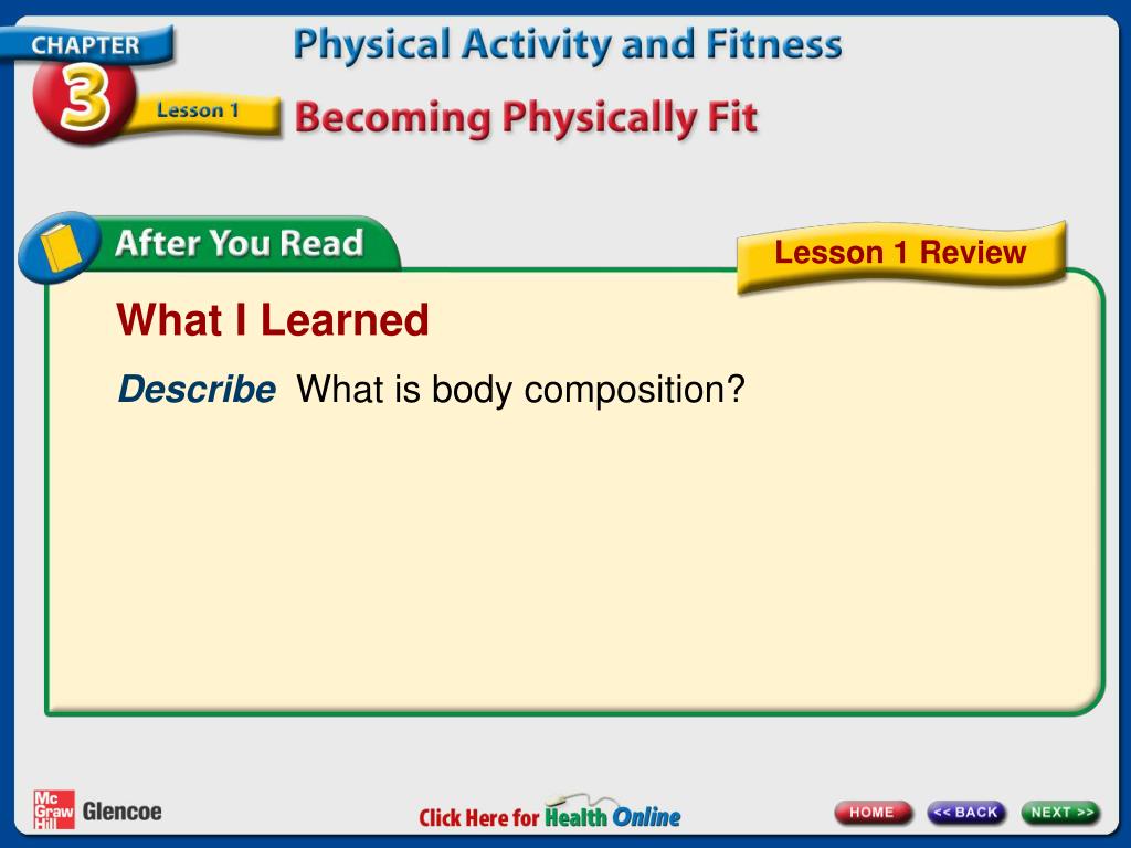 PPT Chapter 3 Physical Activity and Fitness PowerPoint Presentation