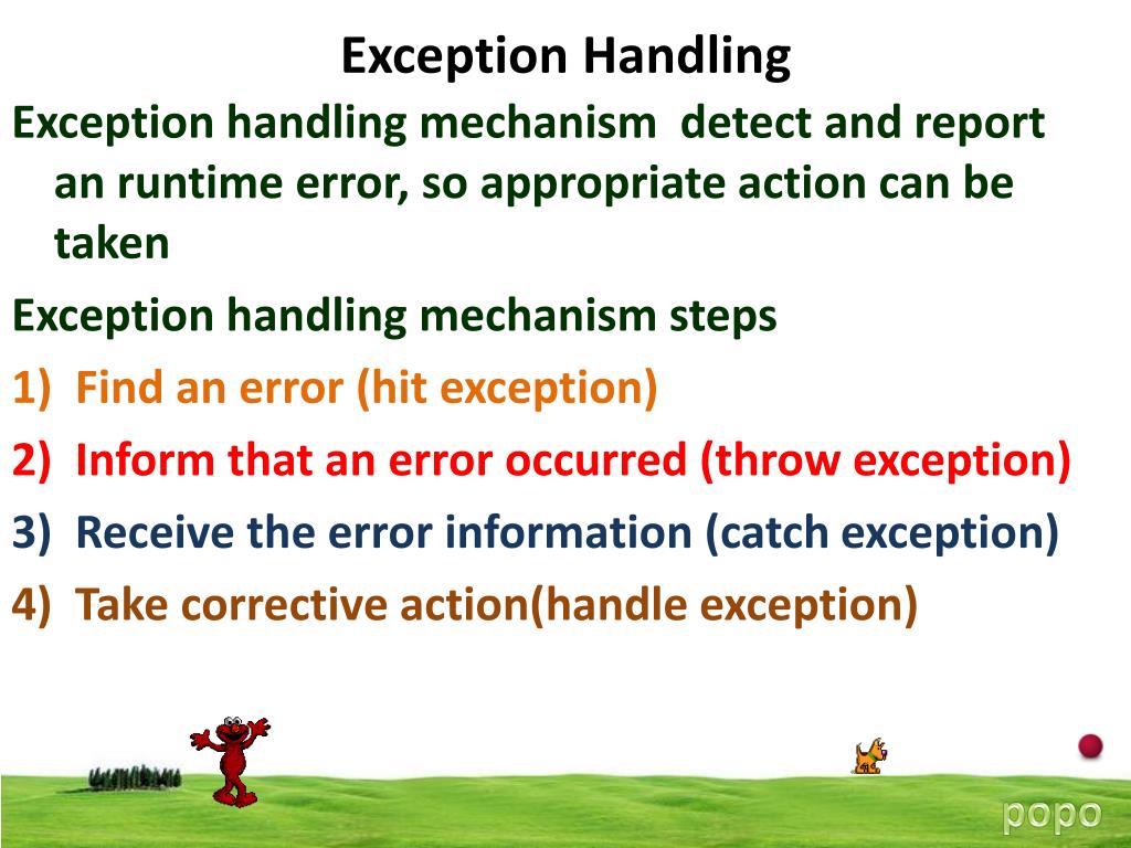 PPT Exception Handling PowerPoint Presentation, free download ID