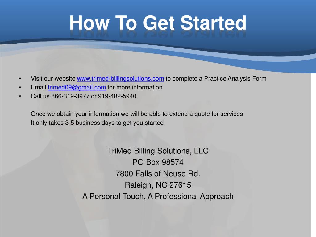 PPT TriMed Billing Solutions LLC PowerPoint Presentation, free