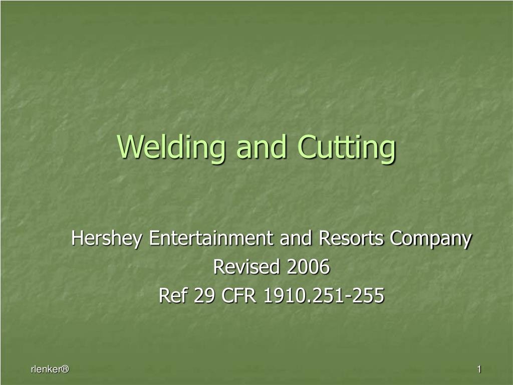 PPT Welding and Cutting PowerPoint Presentation, free download ID