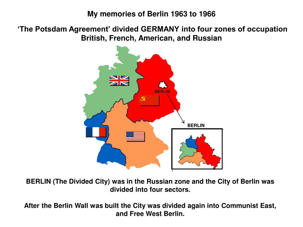 PPT ‘The Potsdam Agreement’ divided GERMANY into four zones of
