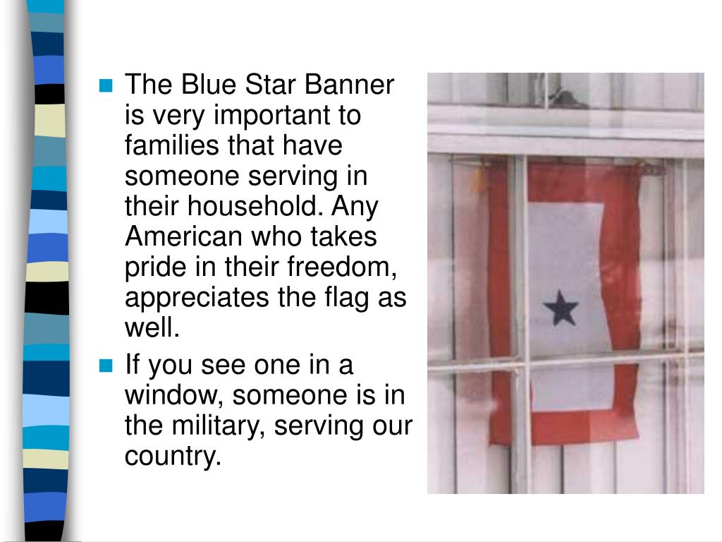 PPT The Blue Star Banner By Brook and Breann PowerPoint Presentation
