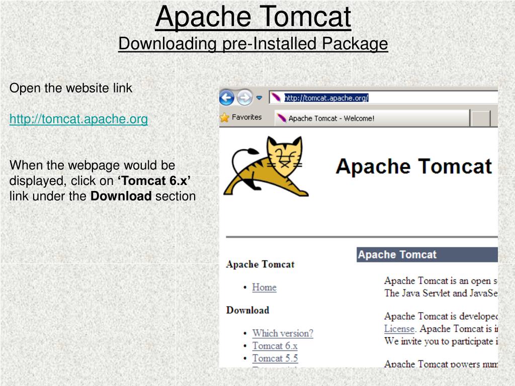 PPT Web Application Server Apache Tomcat PowerPoint Presentation