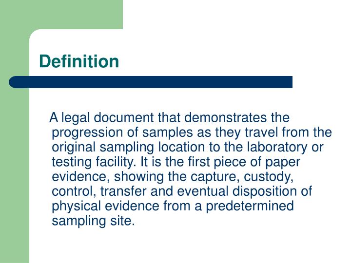 PPT Chain of Custody Records PowerPoint Presentation
