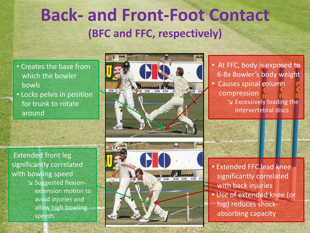 PPT CRICKET BOWLING & BACK INJURIES Summary Presentation PowerPoint
