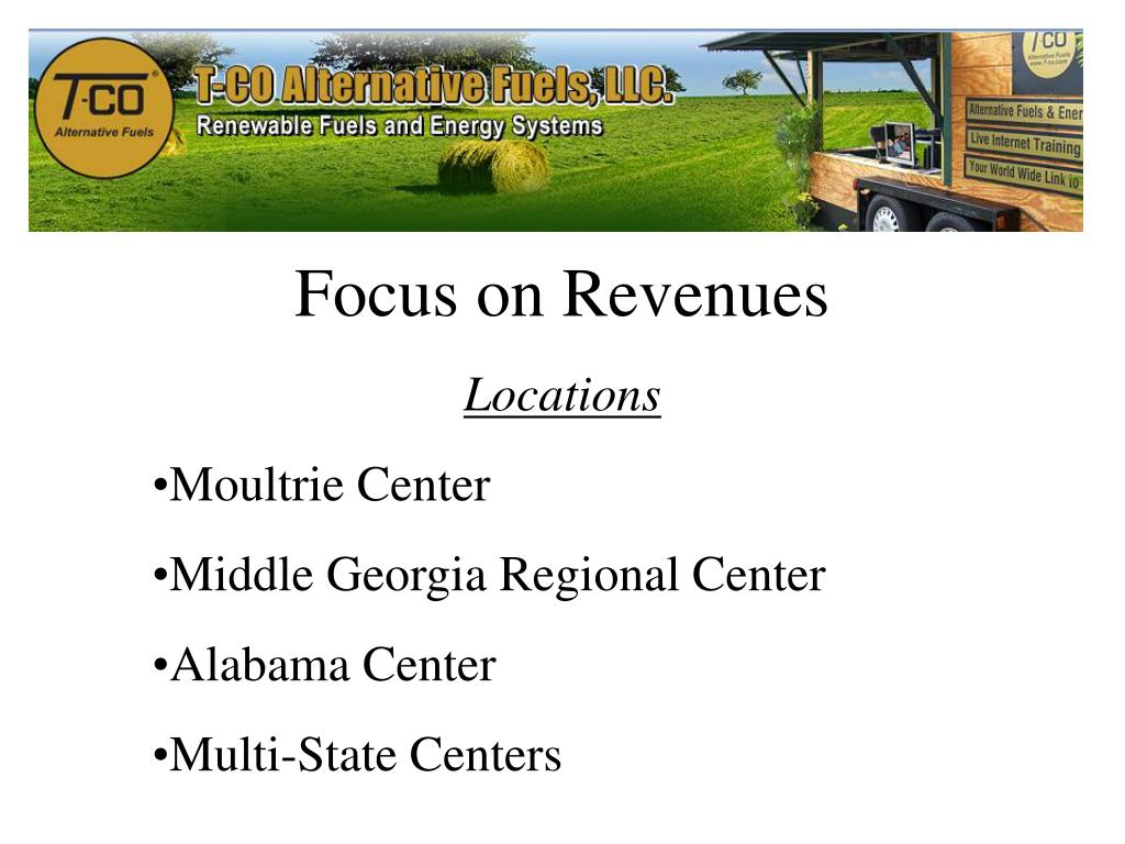 PPT Focus on Revenues Locations Moultrie Center Middle
