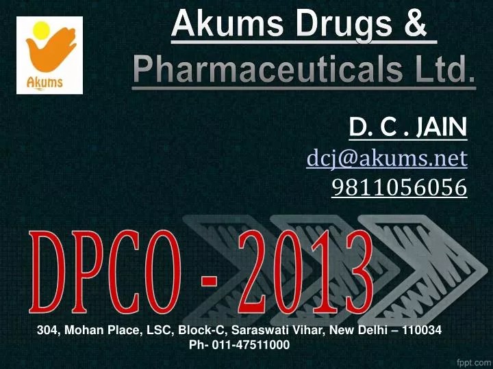 PPT Akums Drugs & Pharmaceuticals Ltd. PowerPoint Presentation, free