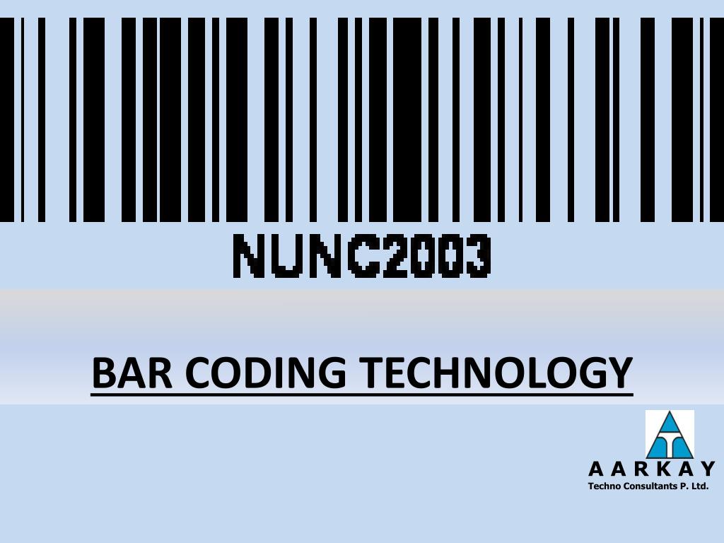 PPT BAR CODING TECHNOLOGY PowerPoint Presentation, free download ID
