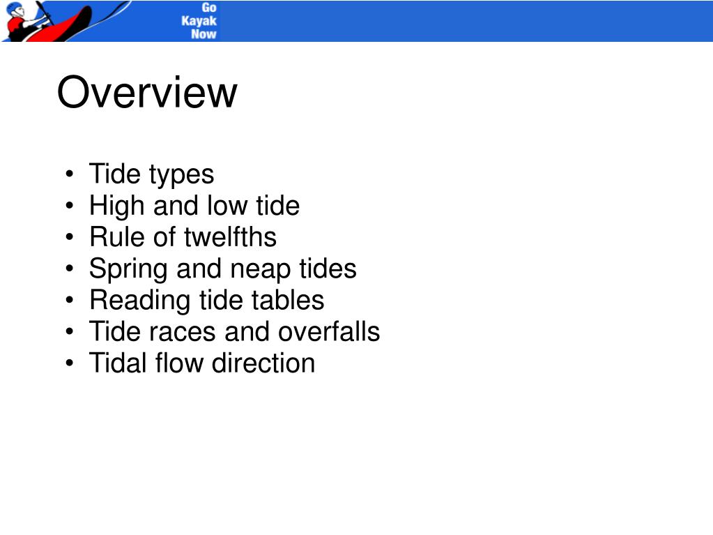 PPT Tides for Sea Kayaking PowerPoint Presentation, free download