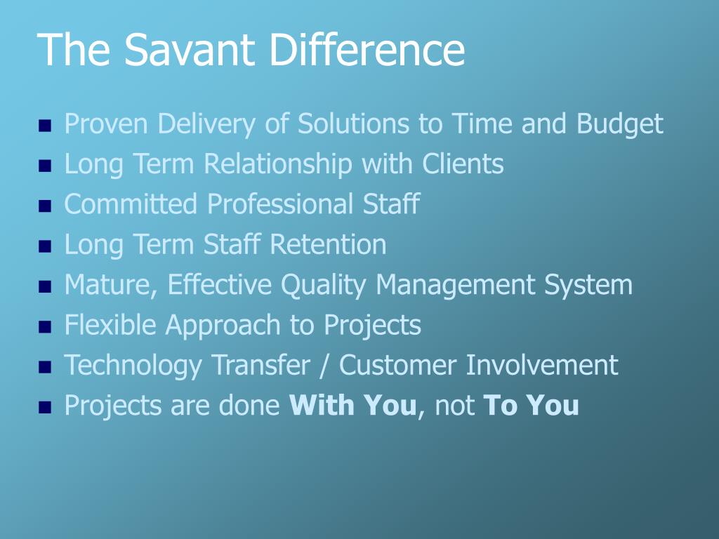 PPT Savant PowerPoint Presentation, free download ID4958575