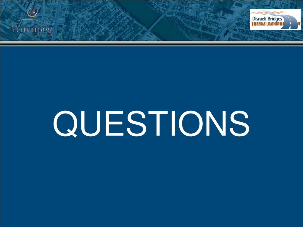 PPT Disraeli Bridges Rehabilitation Project PowerPoint Presentation