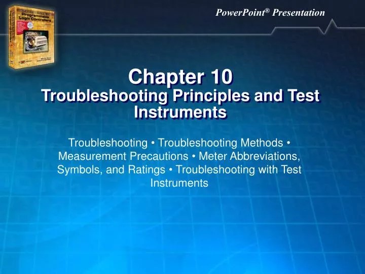PPT Chapter 10 Troubleshooting Principles and Test Instruments