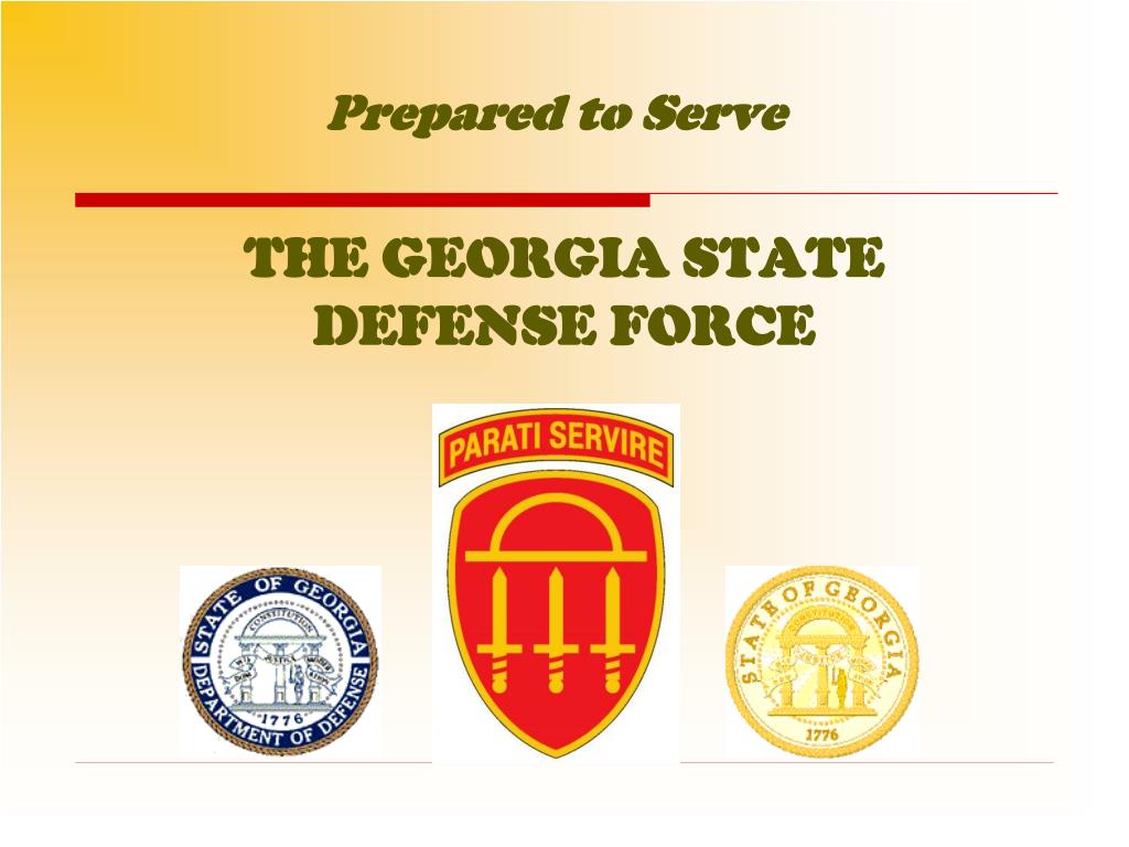 PPT THE STATE DEFENSE FORCE PowerPoint Presentation, free