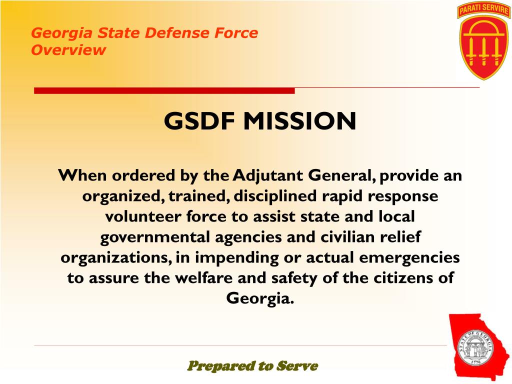 PPT THE STATE DEFENSE FORCE PowerPoint Presentation, free