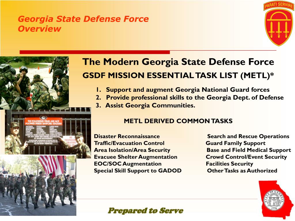 PPT THE STATE DEFENSE FORCE PowerPoint Presentation, free