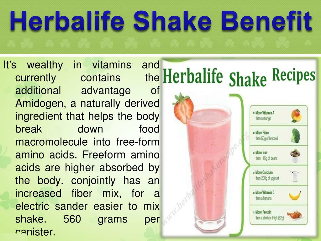 PPT Lose weight and feel great with Herbalife shake recipes