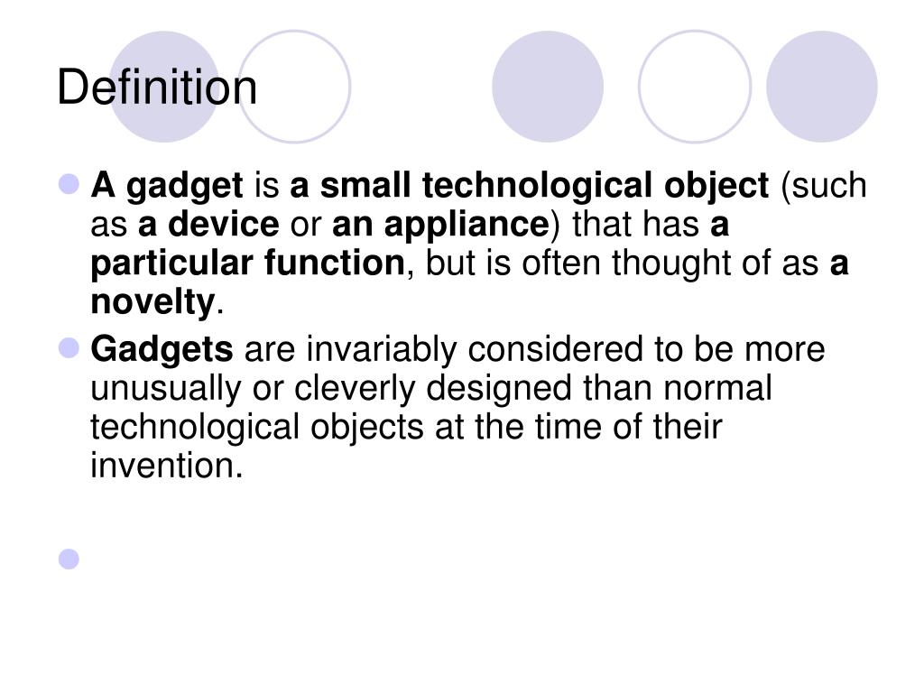 PPT GADGETS PowerPoint Presentation, free download ID4980174