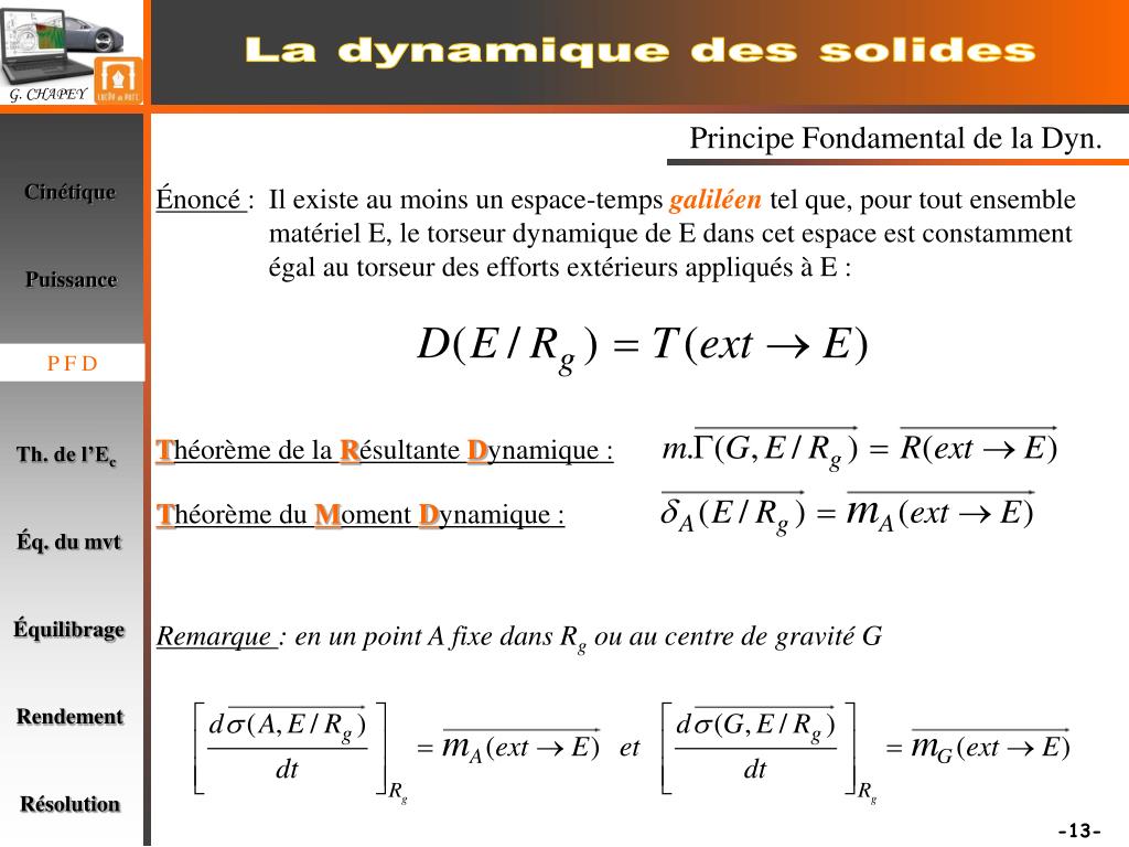 PPT Dynamique des solides PowerPoint Presentation, free download ID