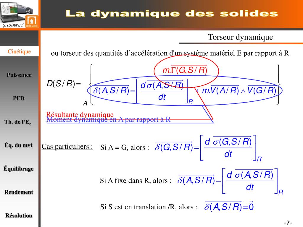 PPT Dynamique des solides PowerPoint Presentation, free download ID