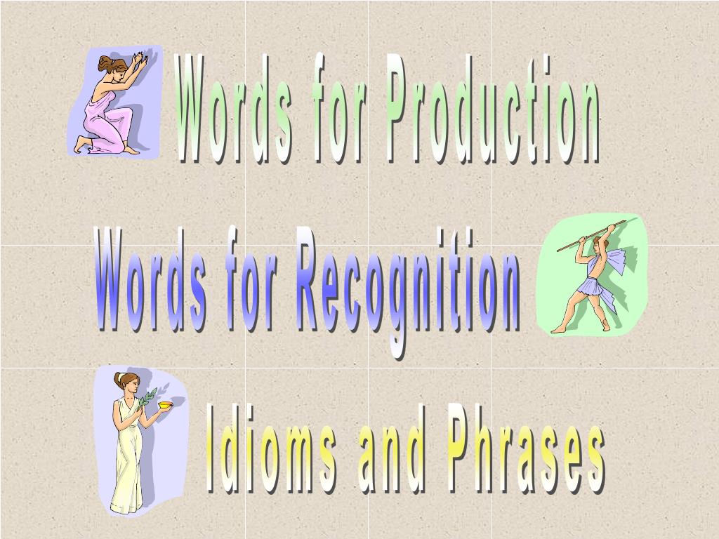 PPT Words for Production PowerPoint Presentation, free download ID