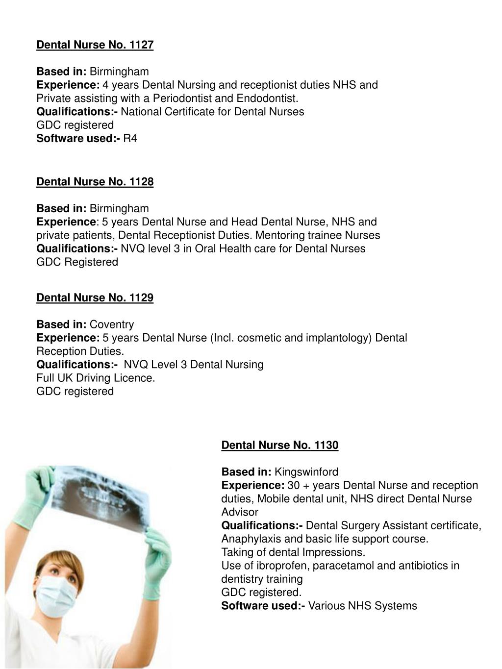 PPT Dental Nurse Directory PowerPoint Presentation, free download