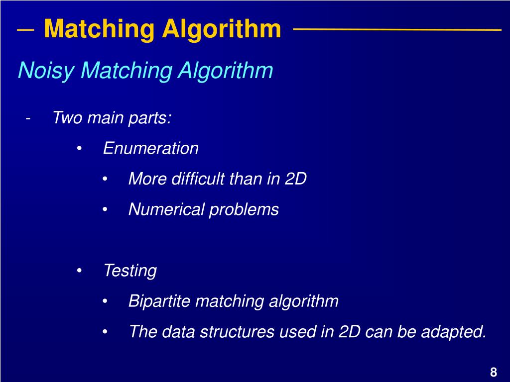 PPT Colored Point Set Matching under rigid motion in 3D PowerPoint