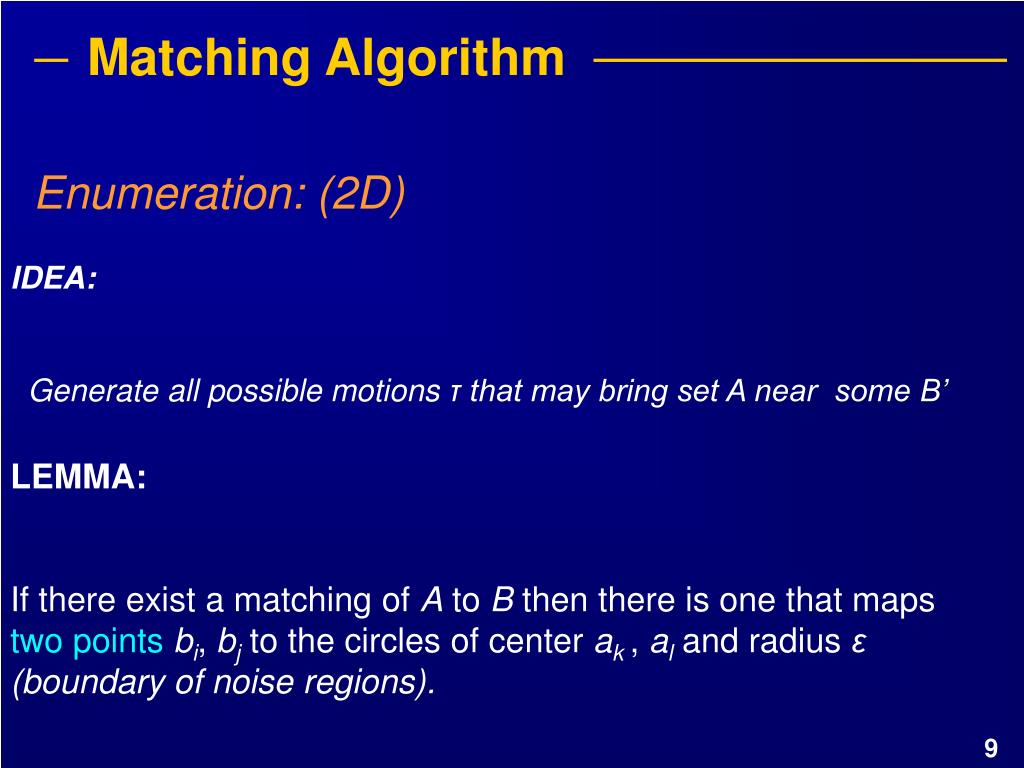 PPT Colored Point Set Matching under rigid motion in 3D PowerPoint
