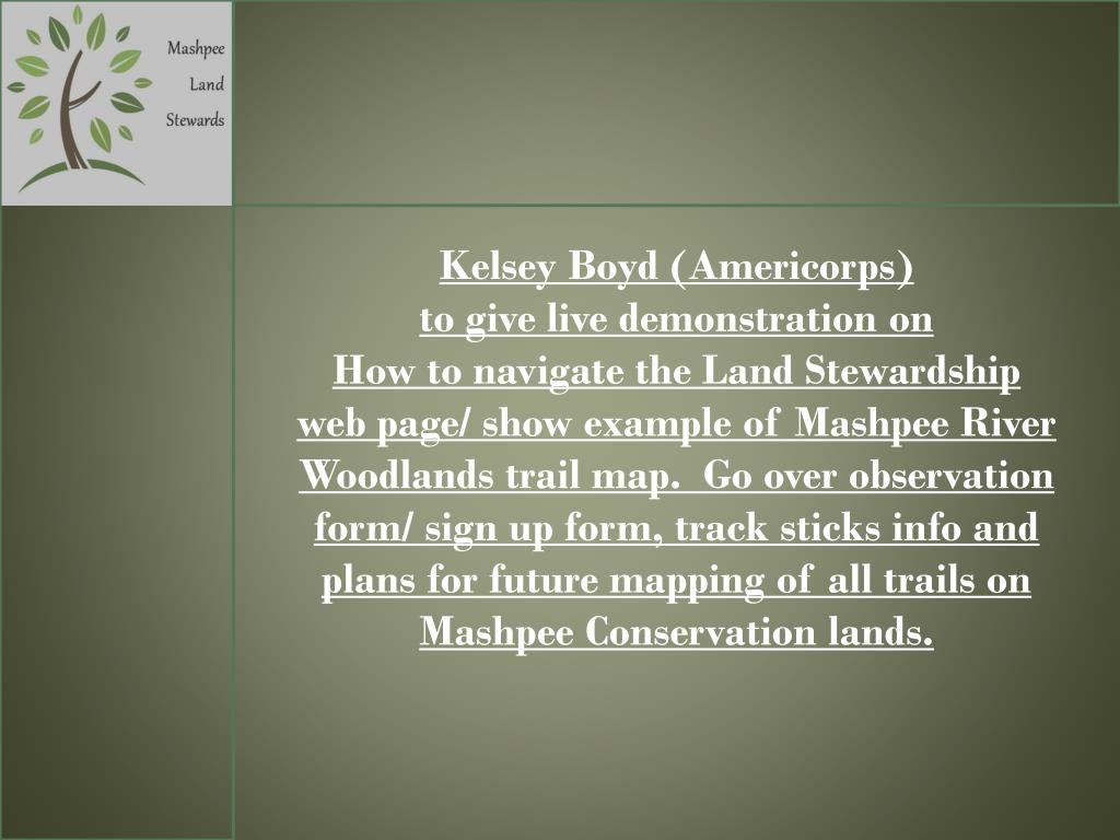 PPT MASHPEE LAND STEWARDSHIP PROGRAM PowerPoint Presentation, free