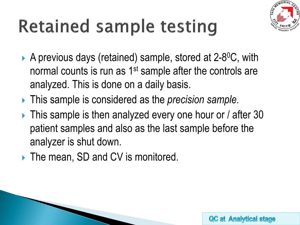 PPT “Quality Control” in Hematology PowerPoint Presentation, free