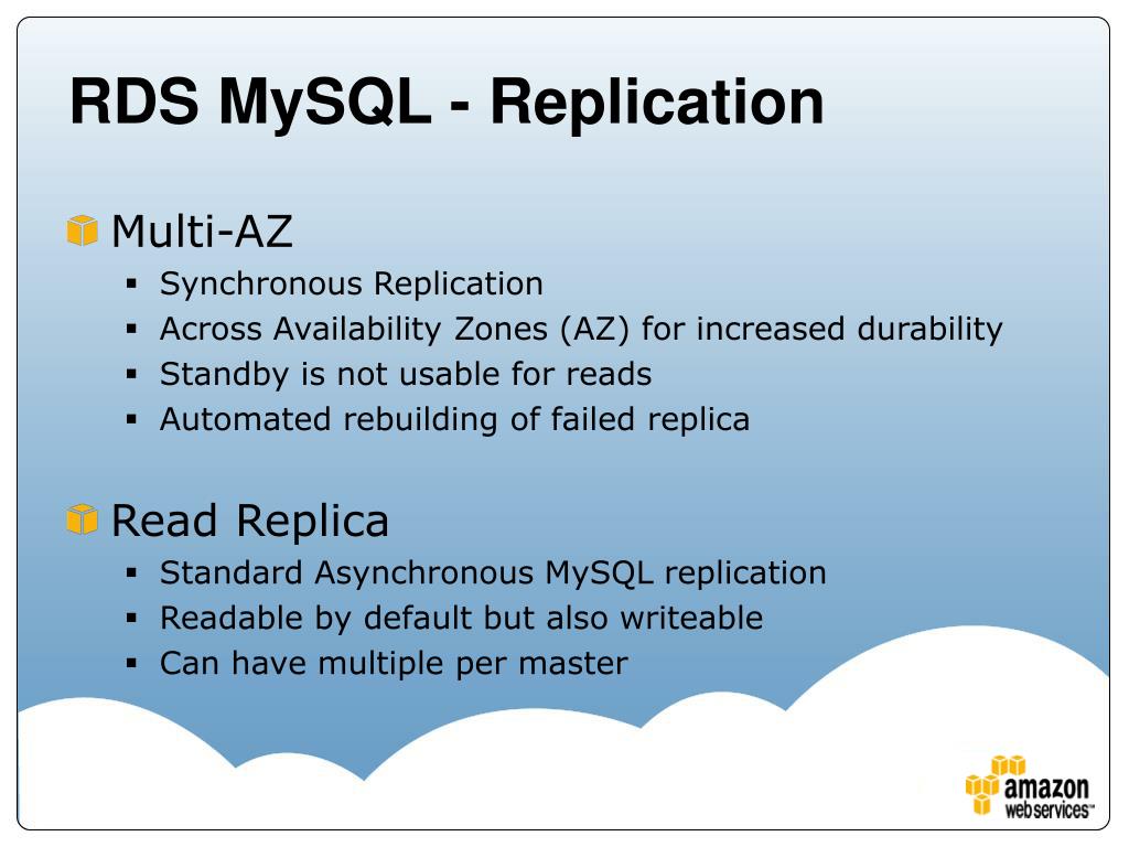 PPT Replication for Availability & Durability with MySQL and Amazon