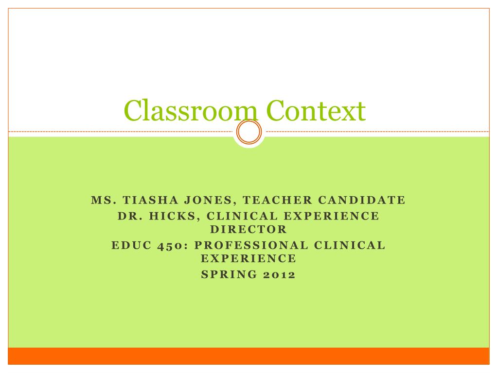 PPT Classroom Context PowerPoint Presentation, free download ID4997415