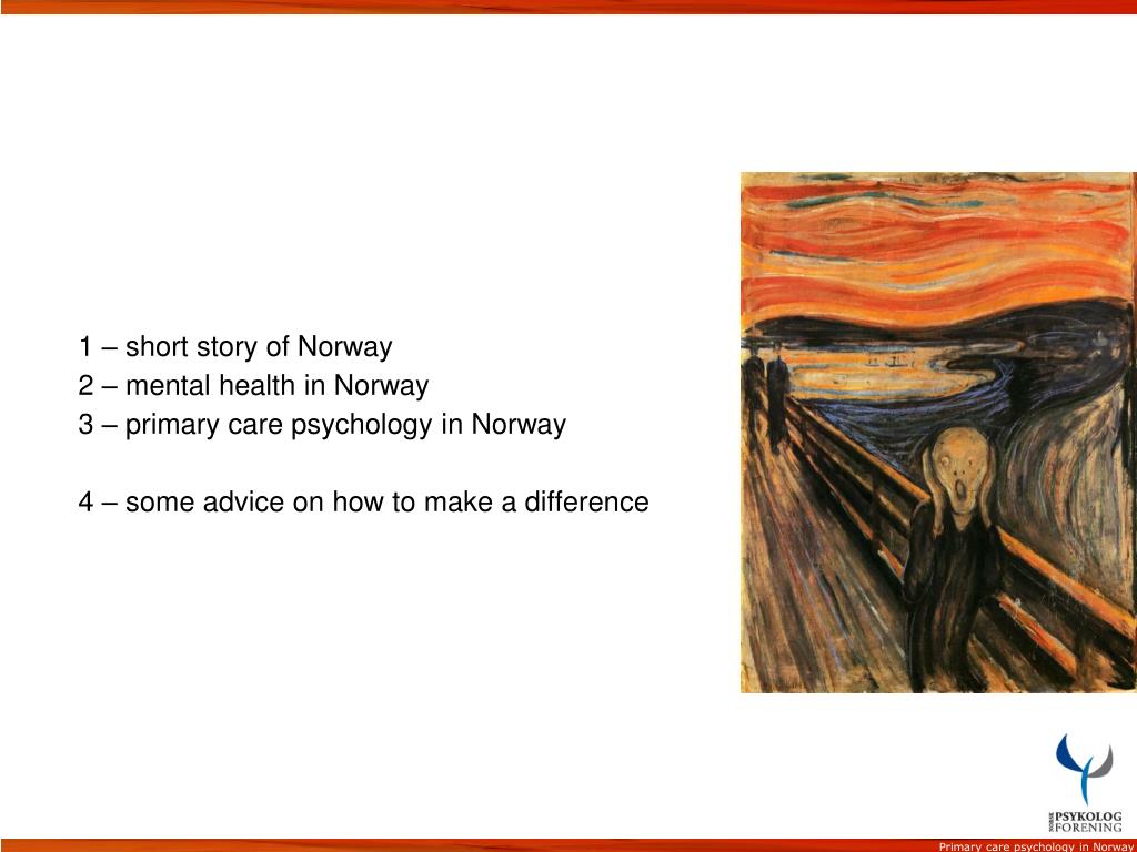 PPT Primary care psychology in Norway Dr. Tor Levin Hofgaard
