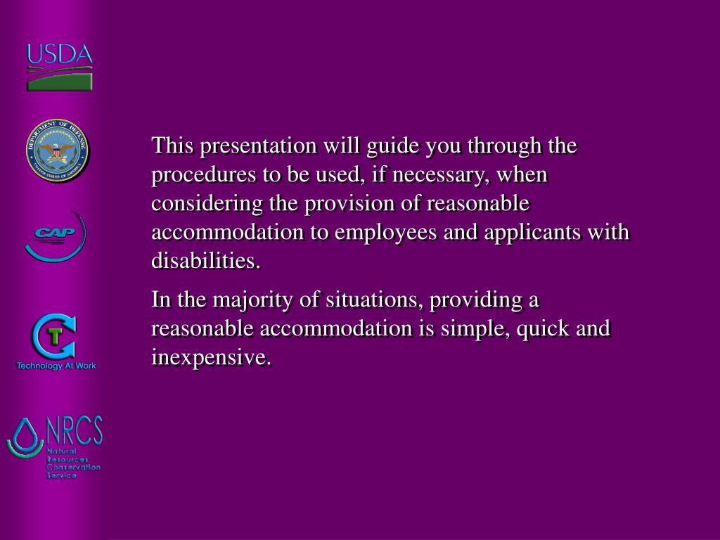 PPT Reasonable and Assistive Technology PowerPoint
