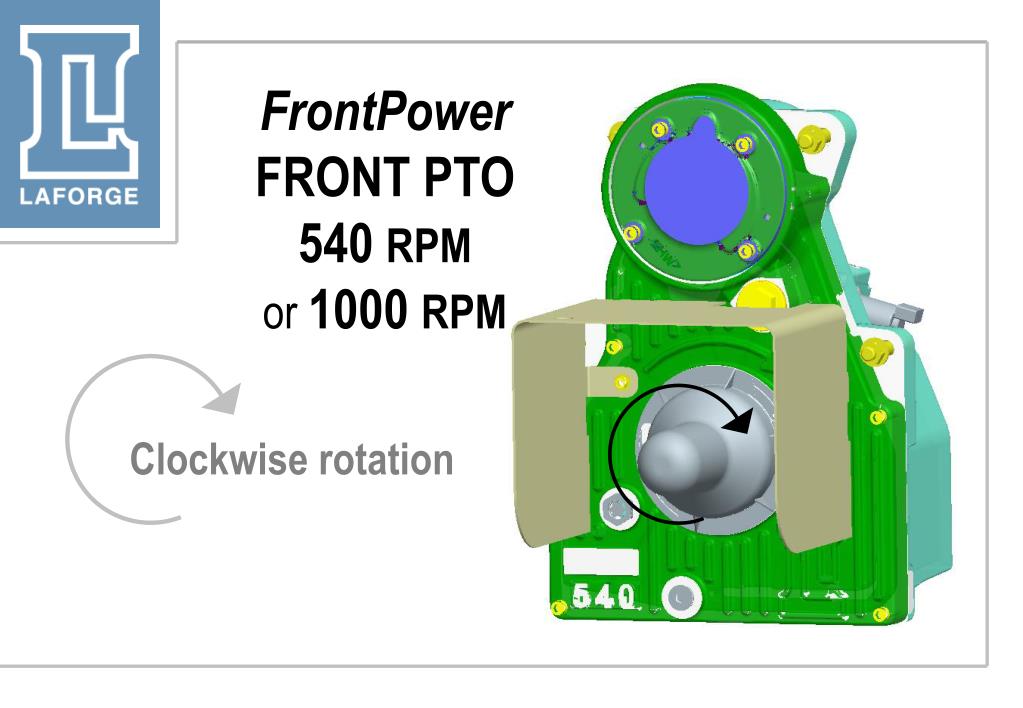 PPT FrontPower FRONT PTO 540 RPM or 1000 RPM PowerPoint Presentation