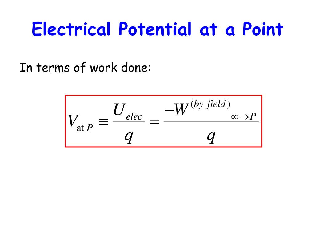 PPT Electrical Potential Energy & Electrical Potential PowerPoint