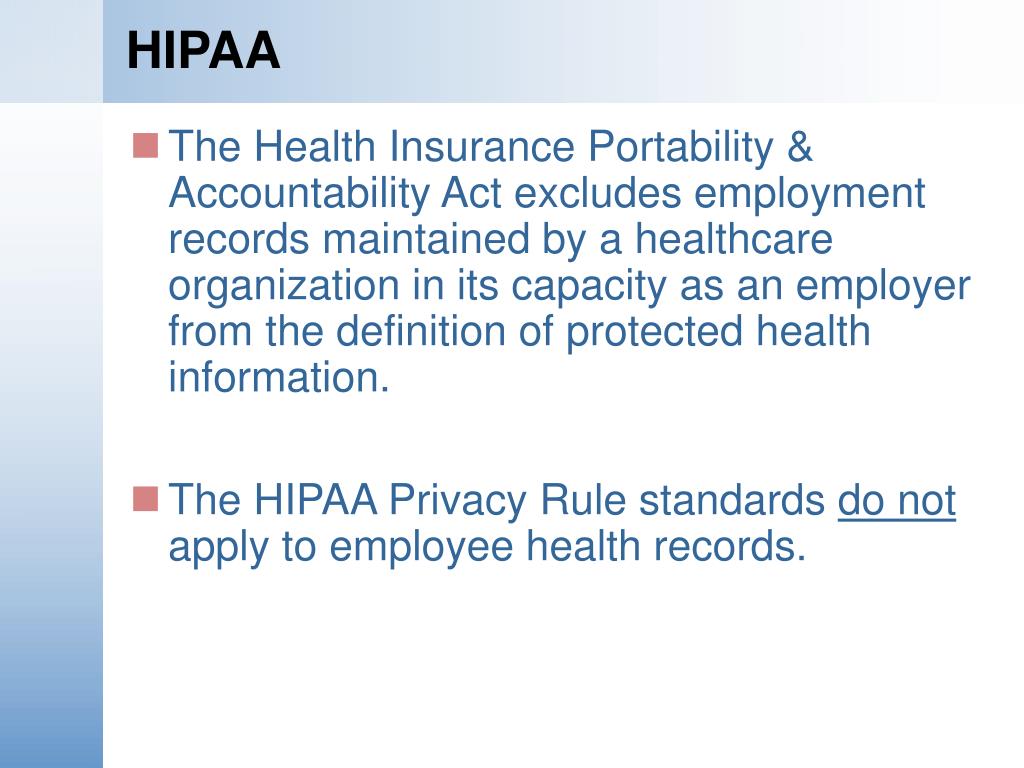 PPT MANAGEMENT OF EMPLOYEE HEALTH RECORDS PowerPoint Presentation