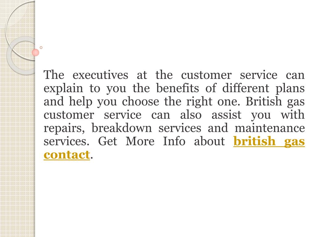 PPT Get Instant Help With British Gas Customer Service PowerPoint