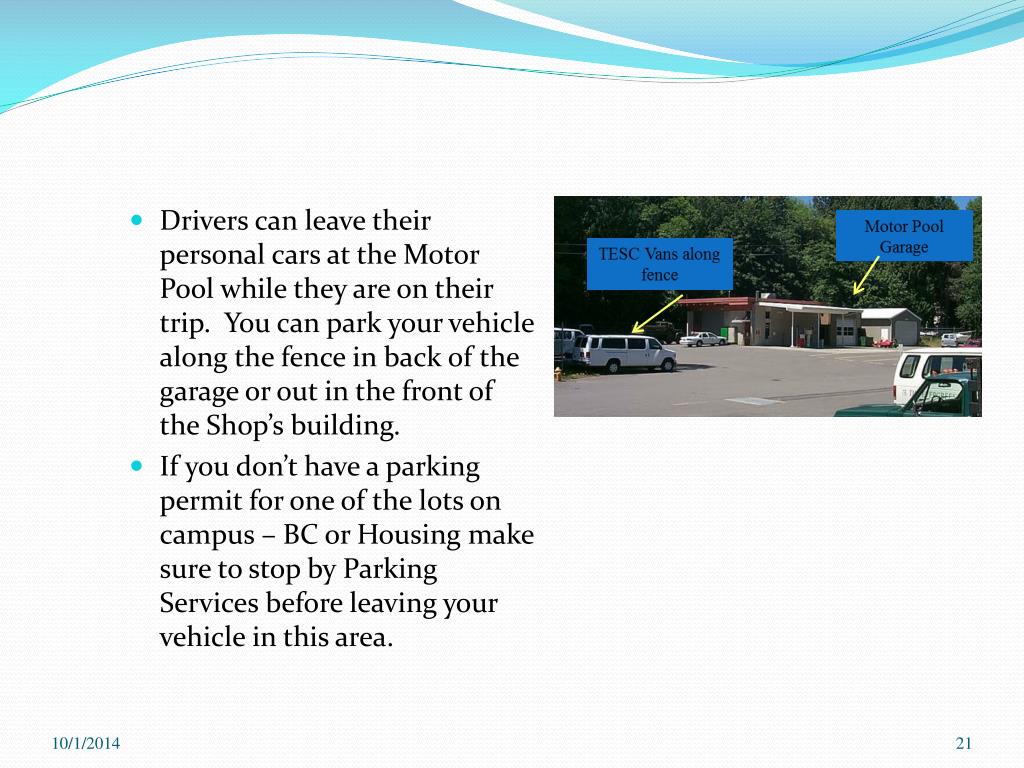 PPT Motor Pool Policies and Procedures PowerPoint Presentation, free download ID5007952