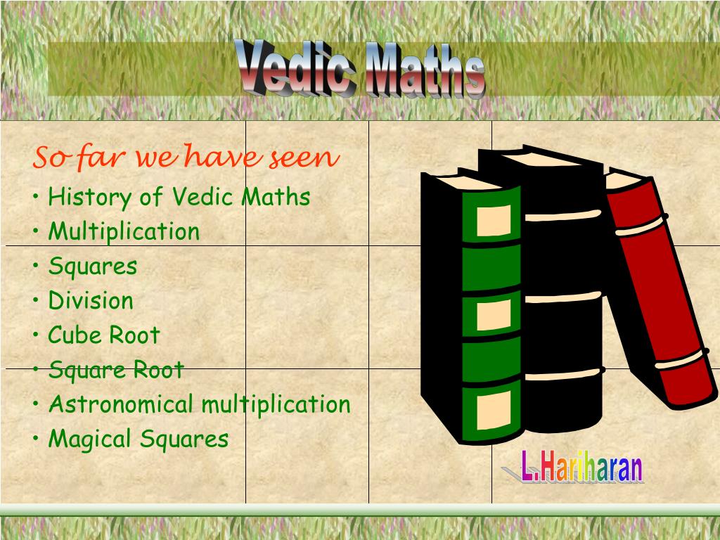 PPT Vedic Maths PowerPoint Presentation, free download ID5008879