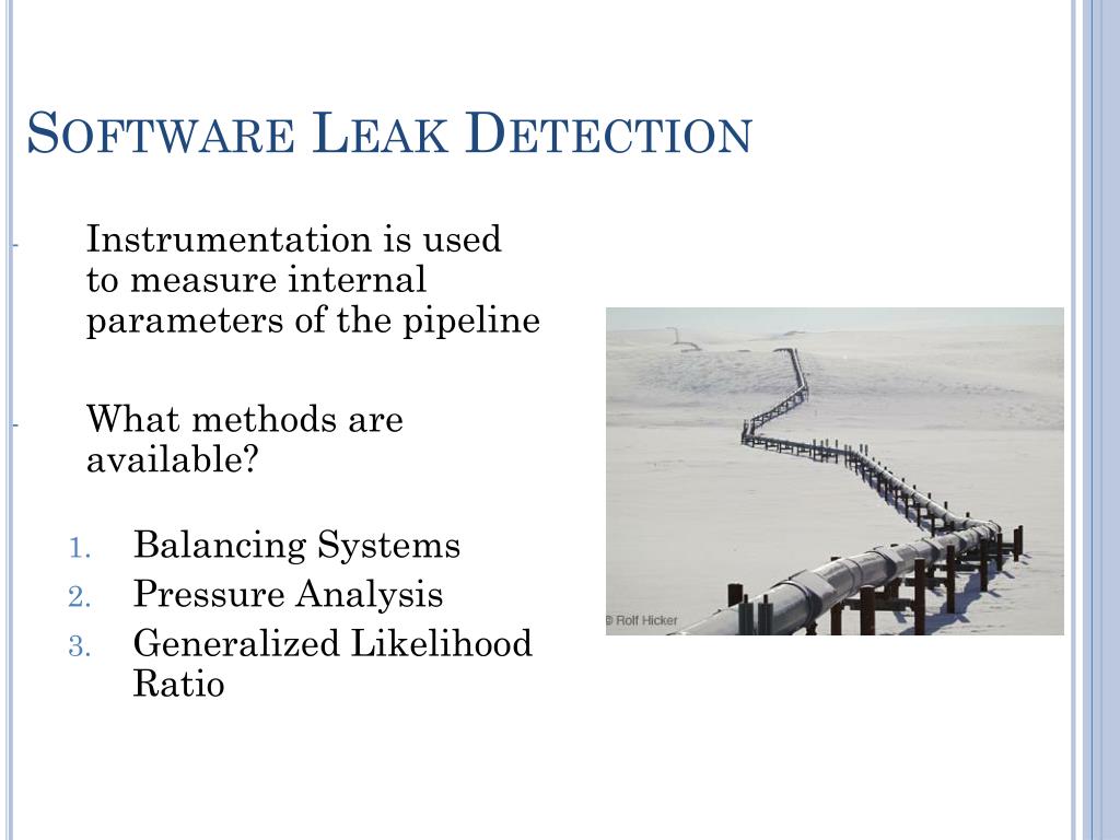 PPT PIPELINE LEAK DETECTION PowerPoint Presentation, free download