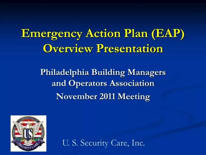 Eap Emergency Action Plan