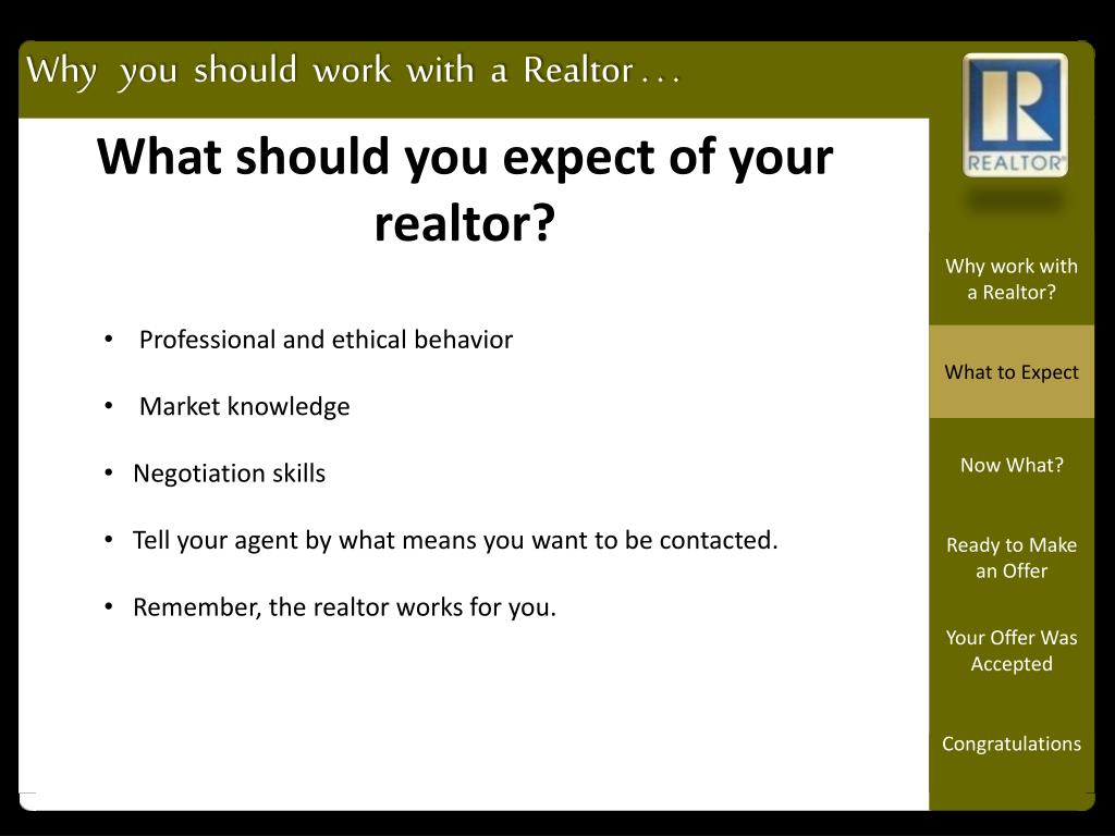 PPT Why should you work with a realtor when buying your home