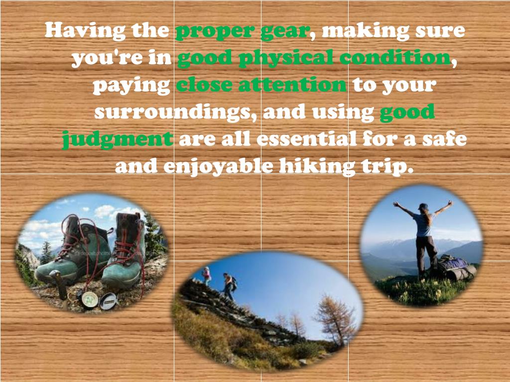PPT HIKING SAFETY TIPS PowerPoint Presentation, free download ID