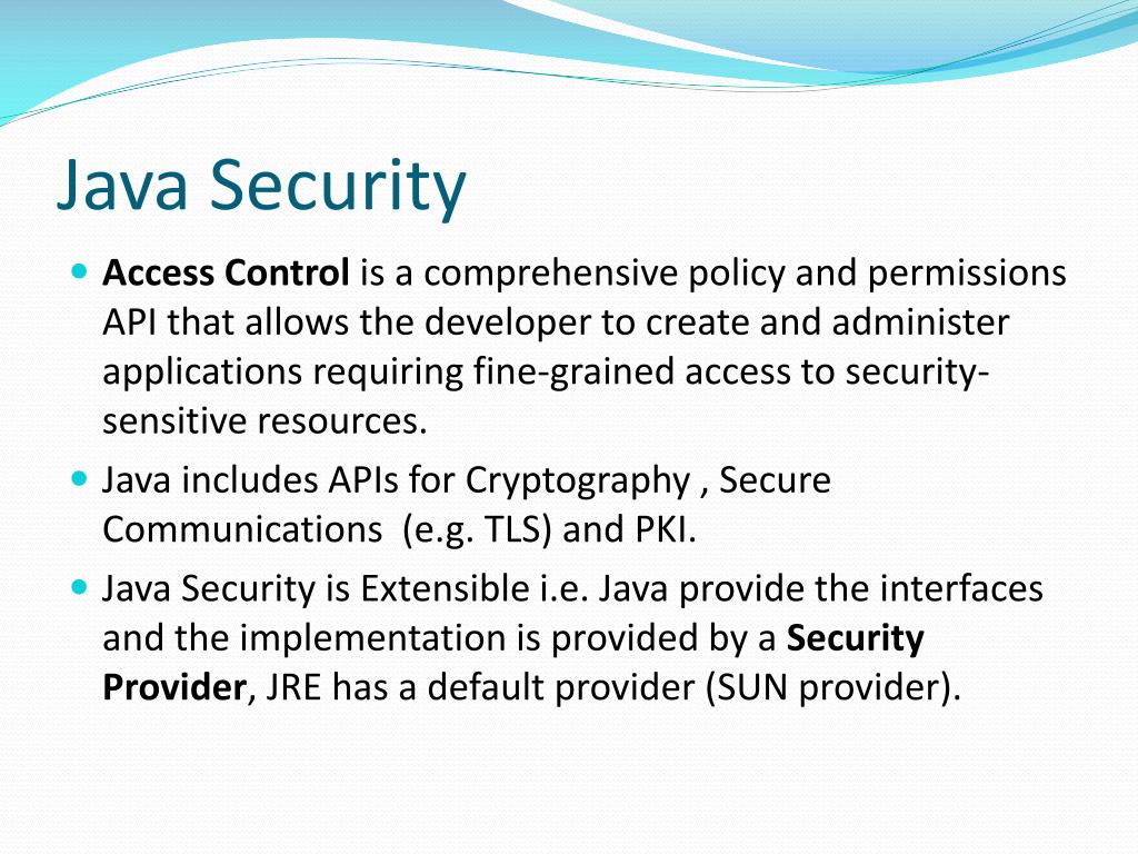PPT Security via Java PowerPoint Presentation, free download ID5018831