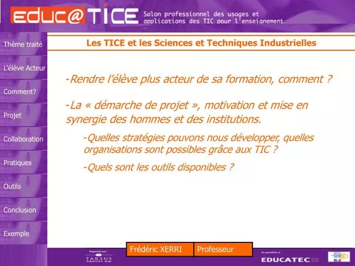PPT Rendre l’élève plus acteur de sa formation, comment