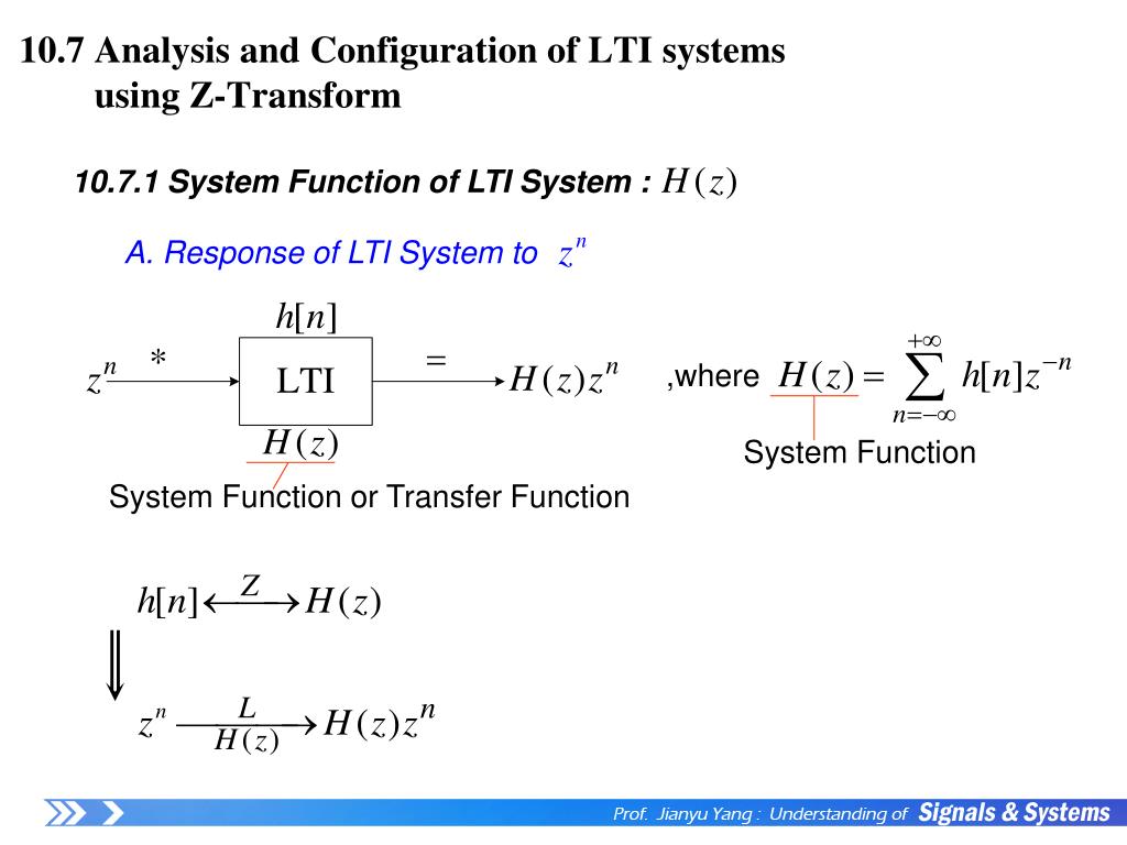 PPT Chapter 10 The ZTransform PowerPoint Presentation, free download