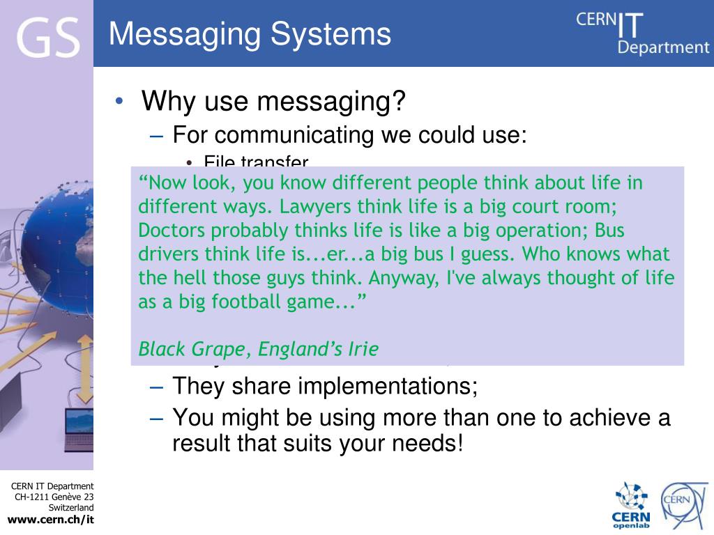 PPT Messaging Systems for the Grid PowerPoint Presentation, free