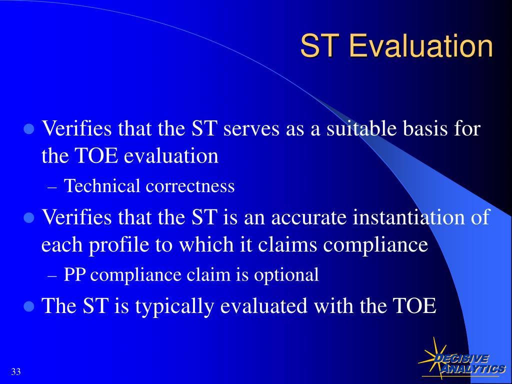 PPT Introduction to the Common Criteria and the Underlying Concepts