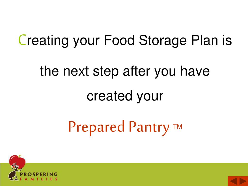 PPT Our Food Storage Plan PowerPoint Presentation, free download ID
