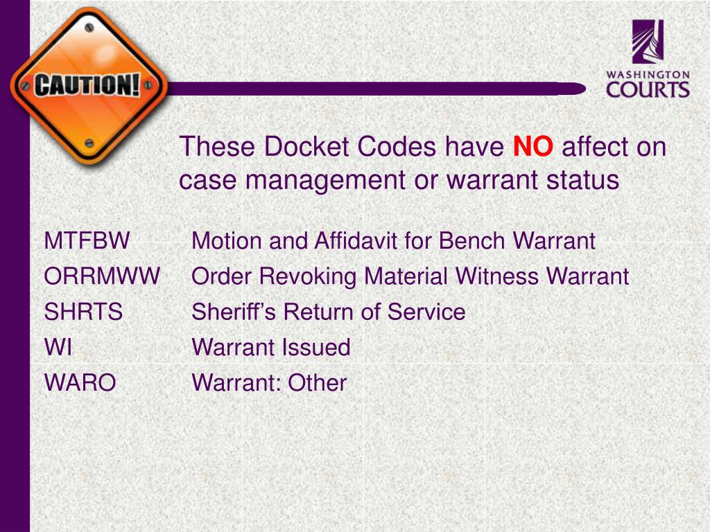 PPT Case Management Status and Warrant Status PowerPoint Presentation ID5043430